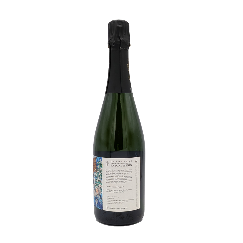 Champagne Blanc Comme Neige Bur Label Grand Cru, Pascale et Romain Henin 2018