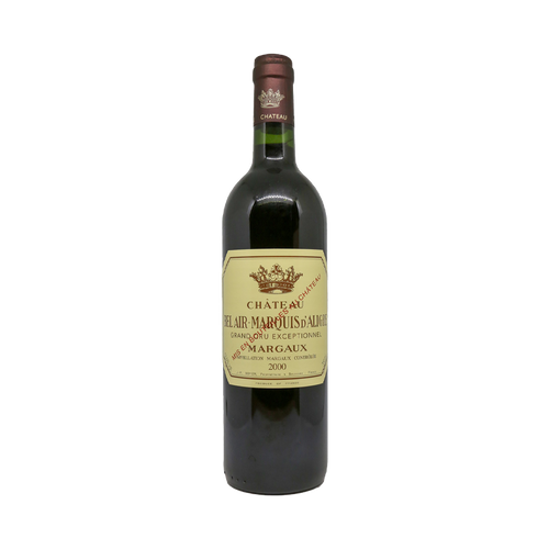 Bel Air Marquis D'Aligre Margaux 2000 - SipWines Shop